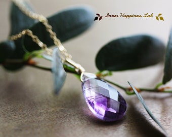 Moss amethyst necklace, Super seven necklace, 14k Gold filled chain