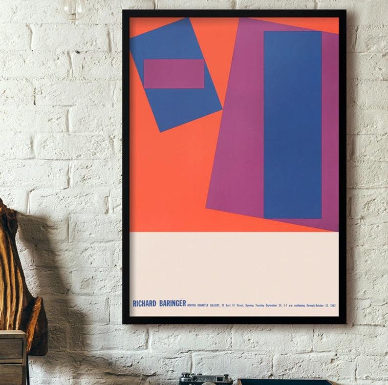 Exhibition Poster Art Print Art Poster Abstract artwork Etsy