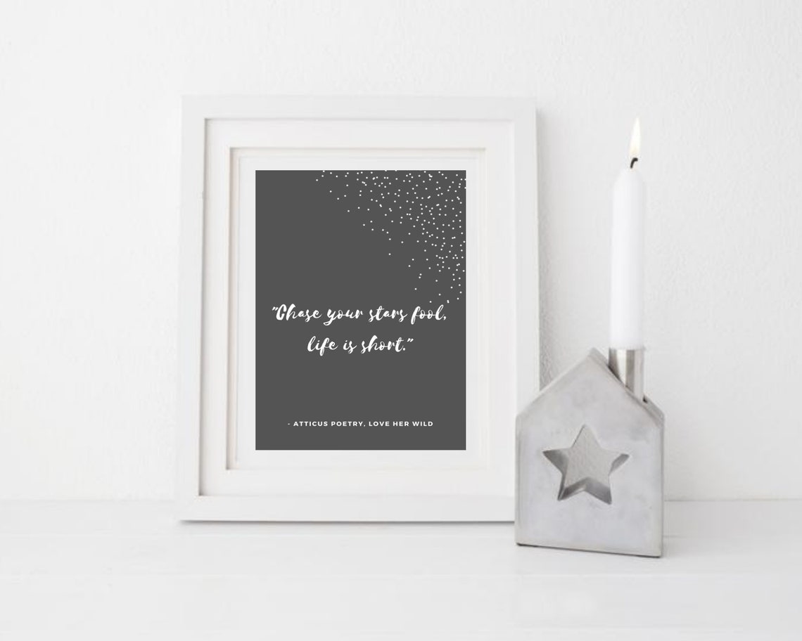 Atticus Quote Poem Print Inspirational Wall Decor Love Her | Etsy