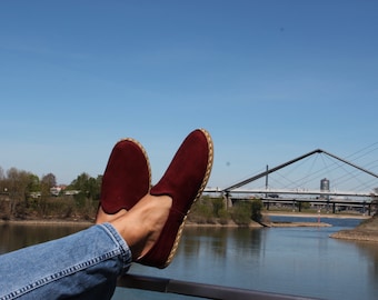 Barefoot shoes men's nubuck leather men's shoes moccasins barefoot leather shoes grounding shoe slipons barefoot shoes leather slippers espadrilles