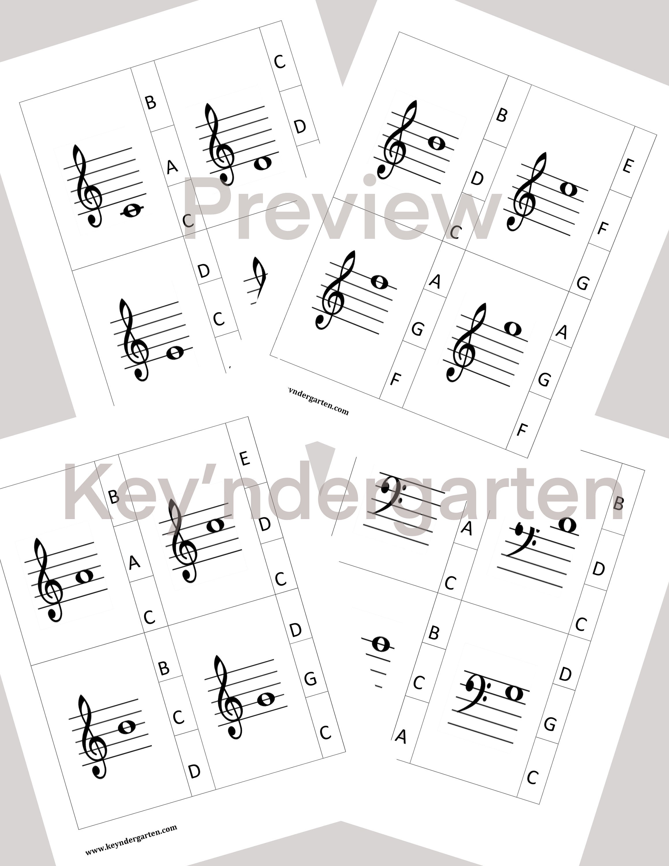Music flashcards piano flashcards montessori music | Etsy