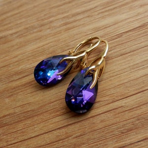 Luxurious 24k Gold Over Sterling Silver Leverback Earrings - Handcrafted Elegance