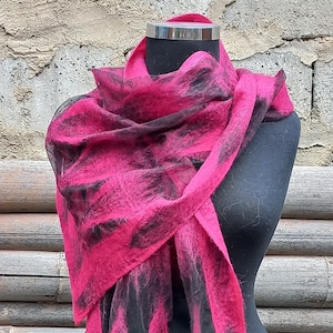 merino wool/wool scarf/felt scarf/women felted scarf /wedding scarf/ nuno felt scarf/ handmade women scarf/personalized gift/handmade scarf