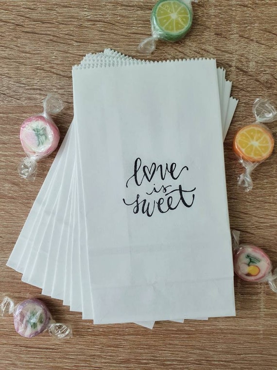 30 Candybar Tüten, Papiertüten Candy Bar, Süßigkeitentüten