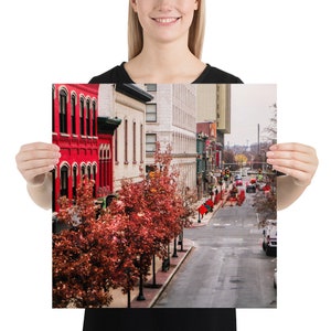 Matte Print van Downtown Harrisburg, Pennsylvania | Muur decor | Home Decor