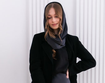 Couvre-chef en soie douce, voile orthodoxe, foulard fait main pour femme