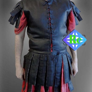 Leather Subermail , Sleeveless Leather Roman Subarmalis Jacket Armor ,  Easter day Gifts