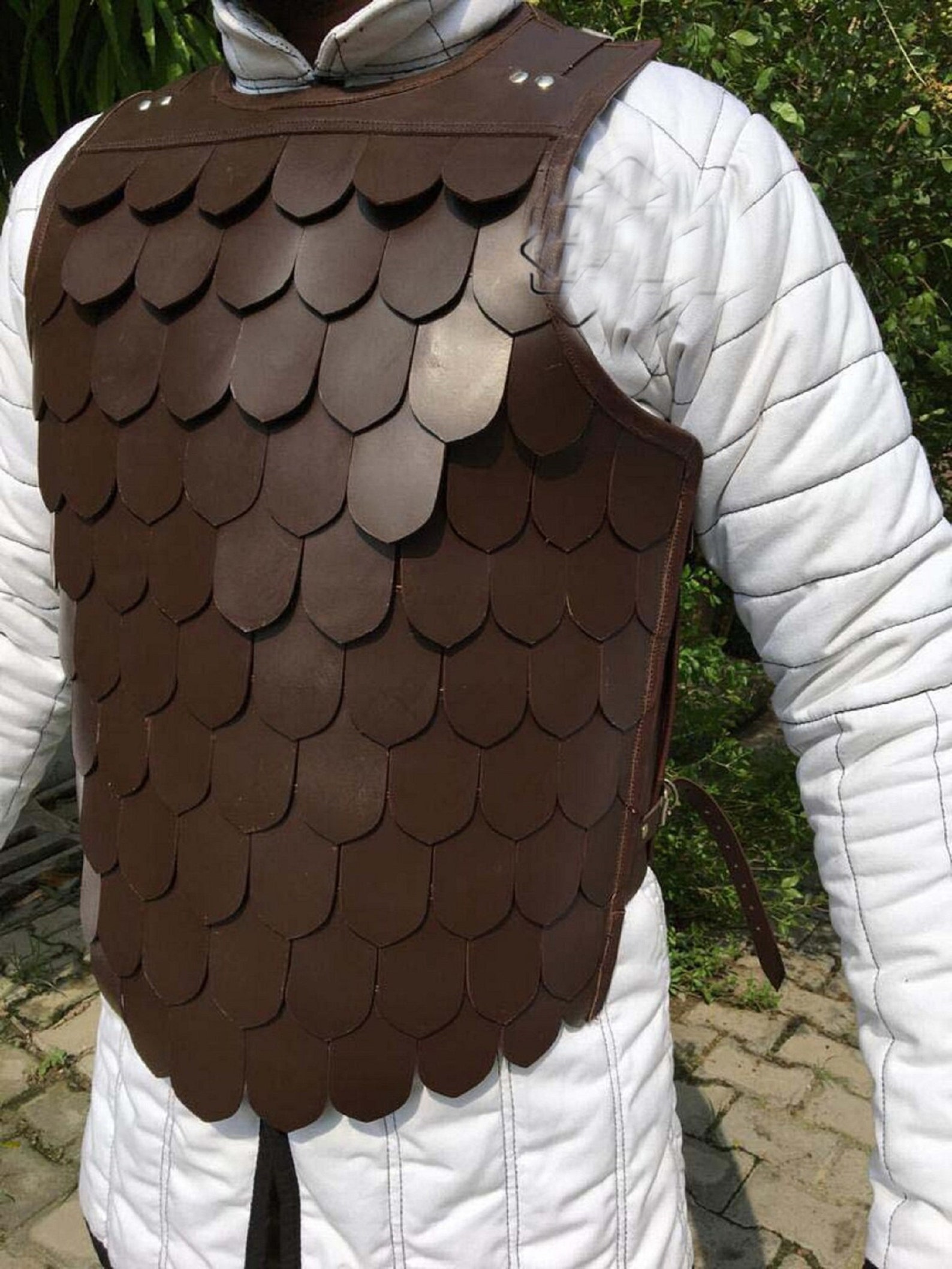 Leather Scale Armor Medieval Leather Armor Leather Scale - Etsy Ireland