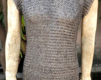 Roman auxiliary Shirt , Chain mail Shirt , Roman chainmail , Sleeve less chain mail shirt , Easter day Gifts