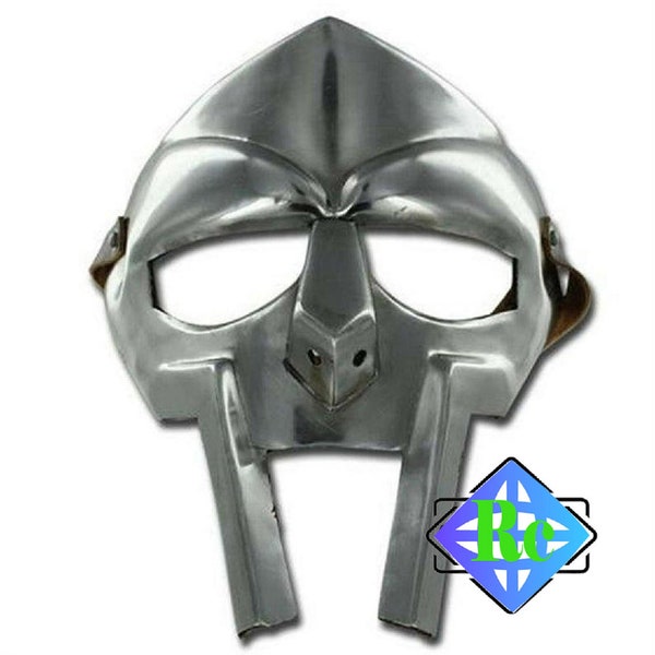 MF Doom Gladiator Mask , 18g Mild Steel Face Armour , Medieval Hand-Forged sca-larp-helmet, Easter day Gifts