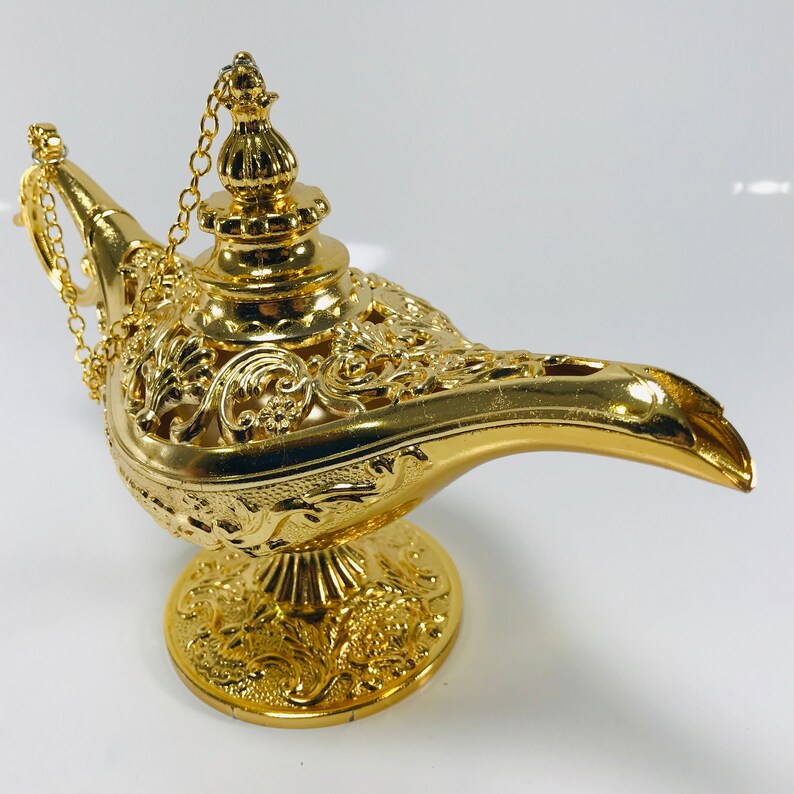 Gold Lovers Aladdin Oil Lamp Disney Magic Lamp Aladdin Etsy Sweden