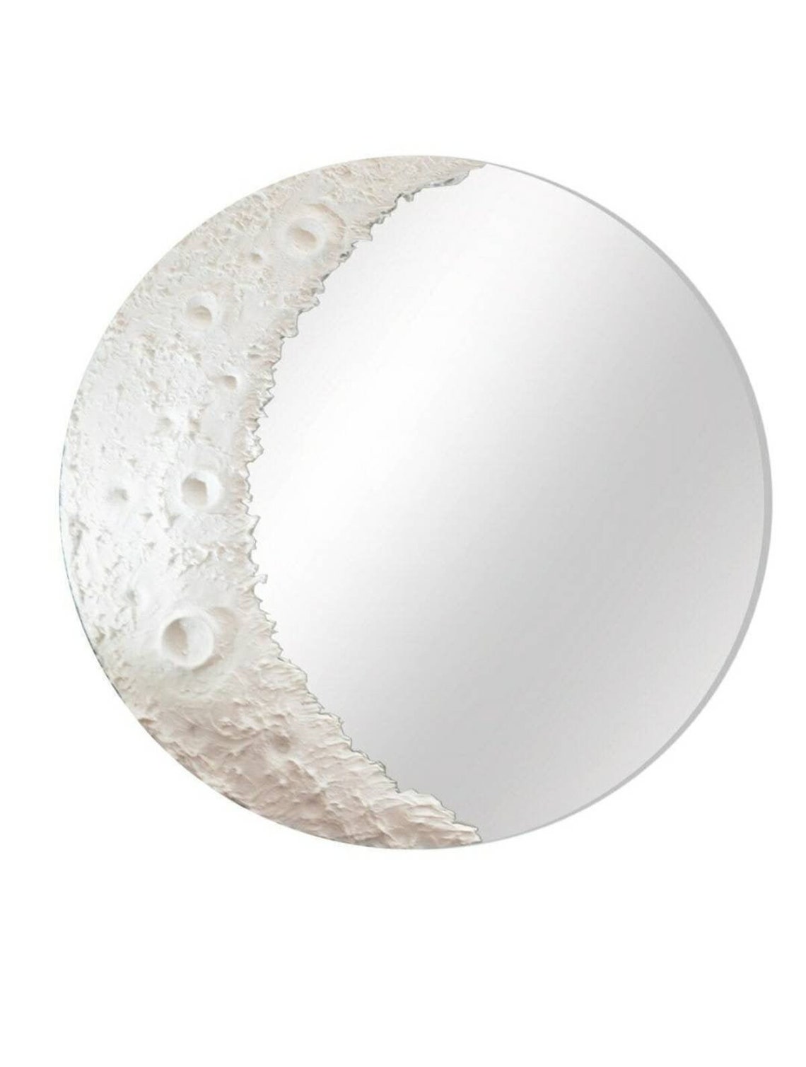Moon Pattern Mirror Half Moon Mirror Selfies Etsy