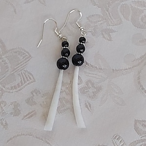 Boucles d'oreilles perles et coquillages de style autochtone