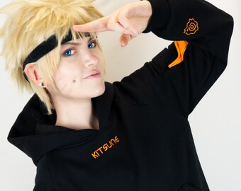 Kitsune | Anime | Hoodie | Orange | Cute | Japan | Cosplay | Fox