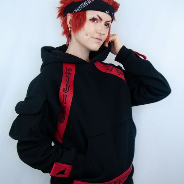 streetwear | Anime | Hoodie | sweater | Heroes | Cosplay | Strong | Eijirou