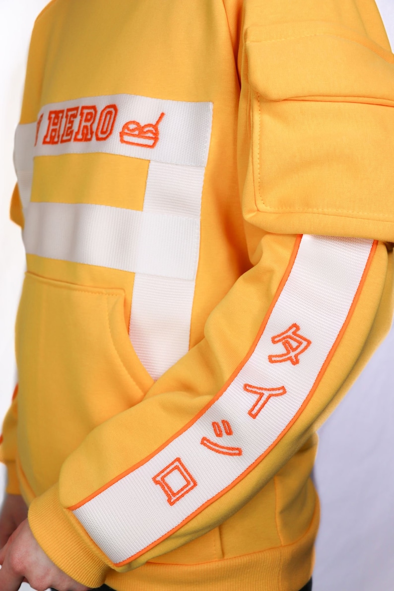 Streetwear Anime Hoodie Sweater Hero Cosplay Fatgum Etsy Canada