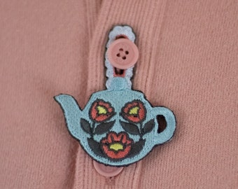 Tea Lover Button Hook