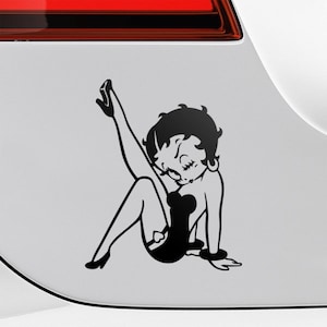 Betty Car Vinyl Decal Sticker | Cute Car Decal | Cute Car Sticker | Girly Decal