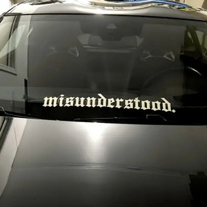 Misunderstood | Decal Sticker | Car Vinyl Decal Sticker
