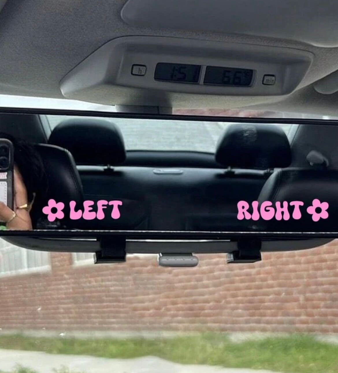 Left & Right Rearview Mirror Decal | Vinyl Decal Sticker | Cute Car Decal | Cute Car Sticker | Girly Decal
