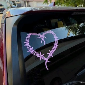 Thorned Heart Vinyl Car Decal | Decal Sticker | Cute Car Decal | Cute Car Sticker | Girly Decal