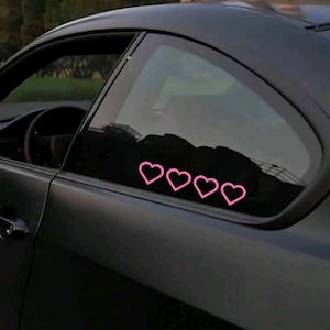 Hearts Car Vinyl Decal | Decal Sticker | Cute Car Decal | Cute Car Sticker | Girly Decal