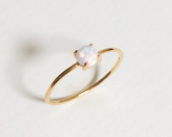 Tiny Opal Ring Etsy