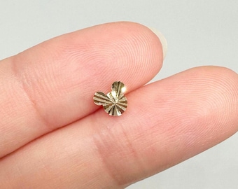 14K Solid Gold Mickey Mouse Stud Earring, Screw Back Cartilage Piercing