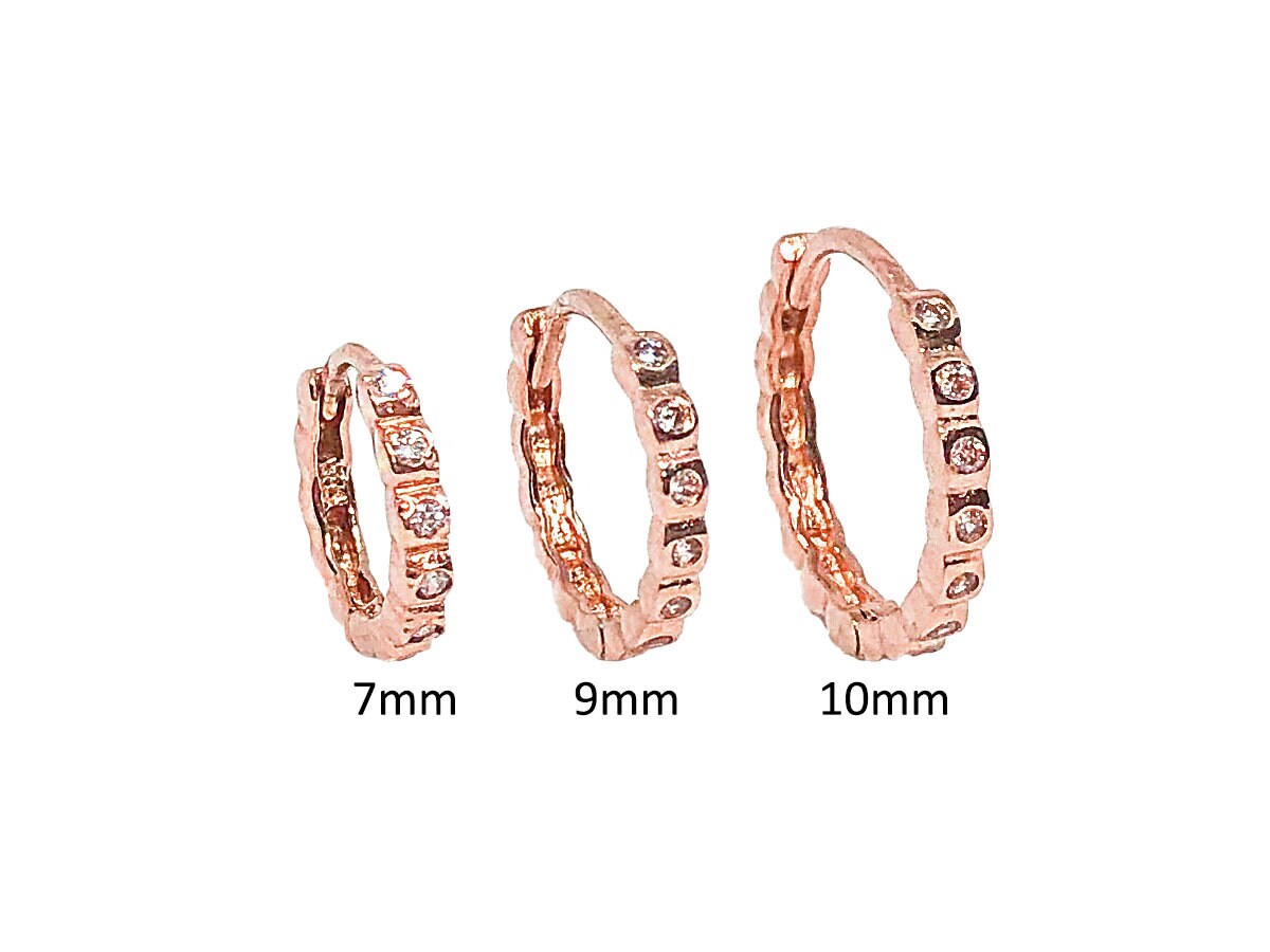 14k solid gold hoops 14k gold hoop earrings 14k gold hoops Etsy