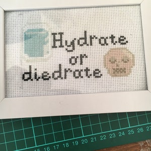 Cross stich hydrate or diedrate cross stitch pattern