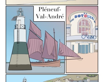 Plakat Pleneuf-Val-André