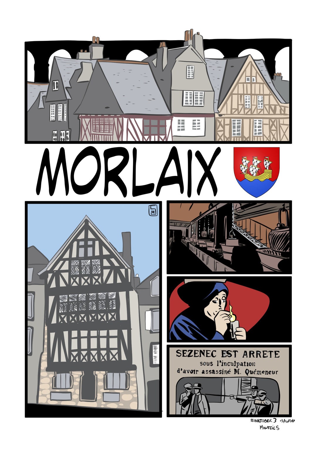 Comics Morlaix Poster - Etsy
