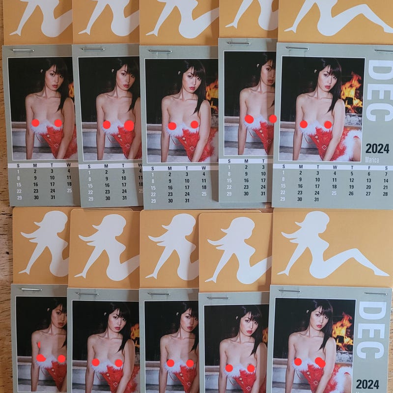 Titty calendar etsy