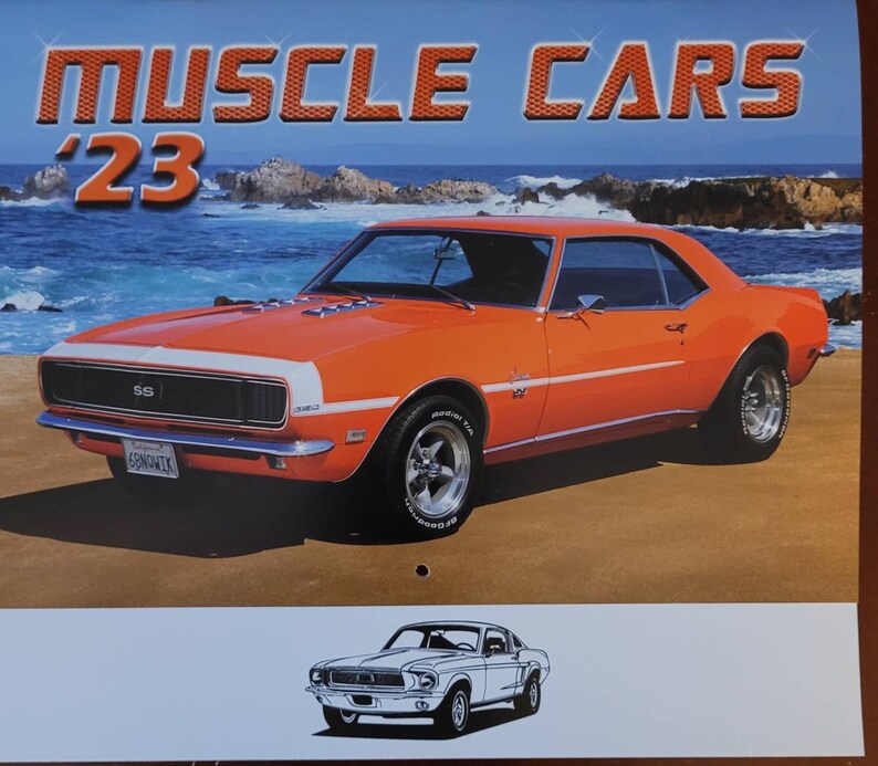 2023 Muscle Cars / Classic Cars Wall Calendar / Planner - Etsy