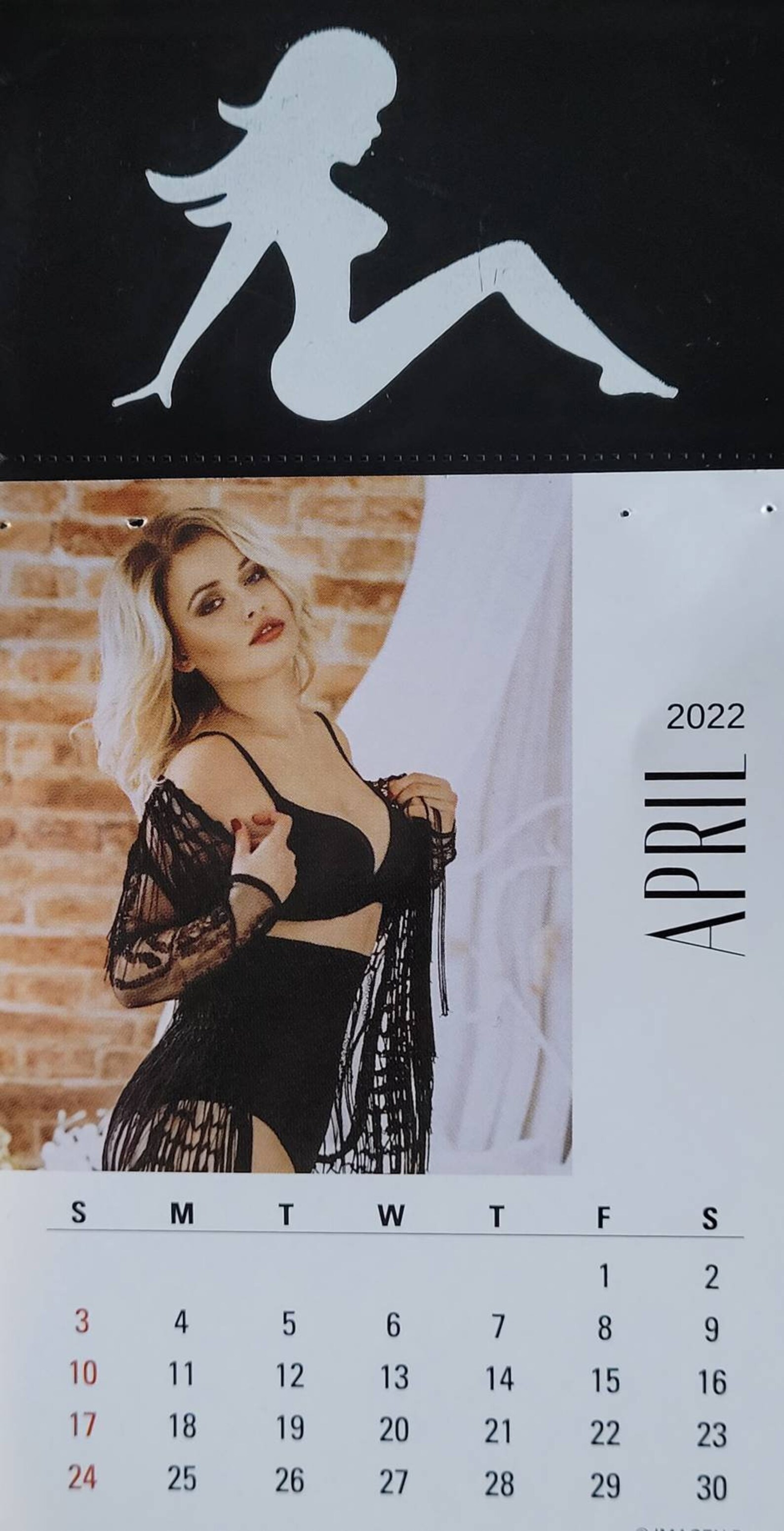 2022 LINGERIE GIRLS MINI stick on calendar | Etsy