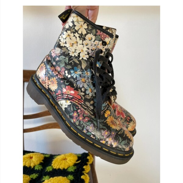 Botas Florales Doc Martens Originales 90s
