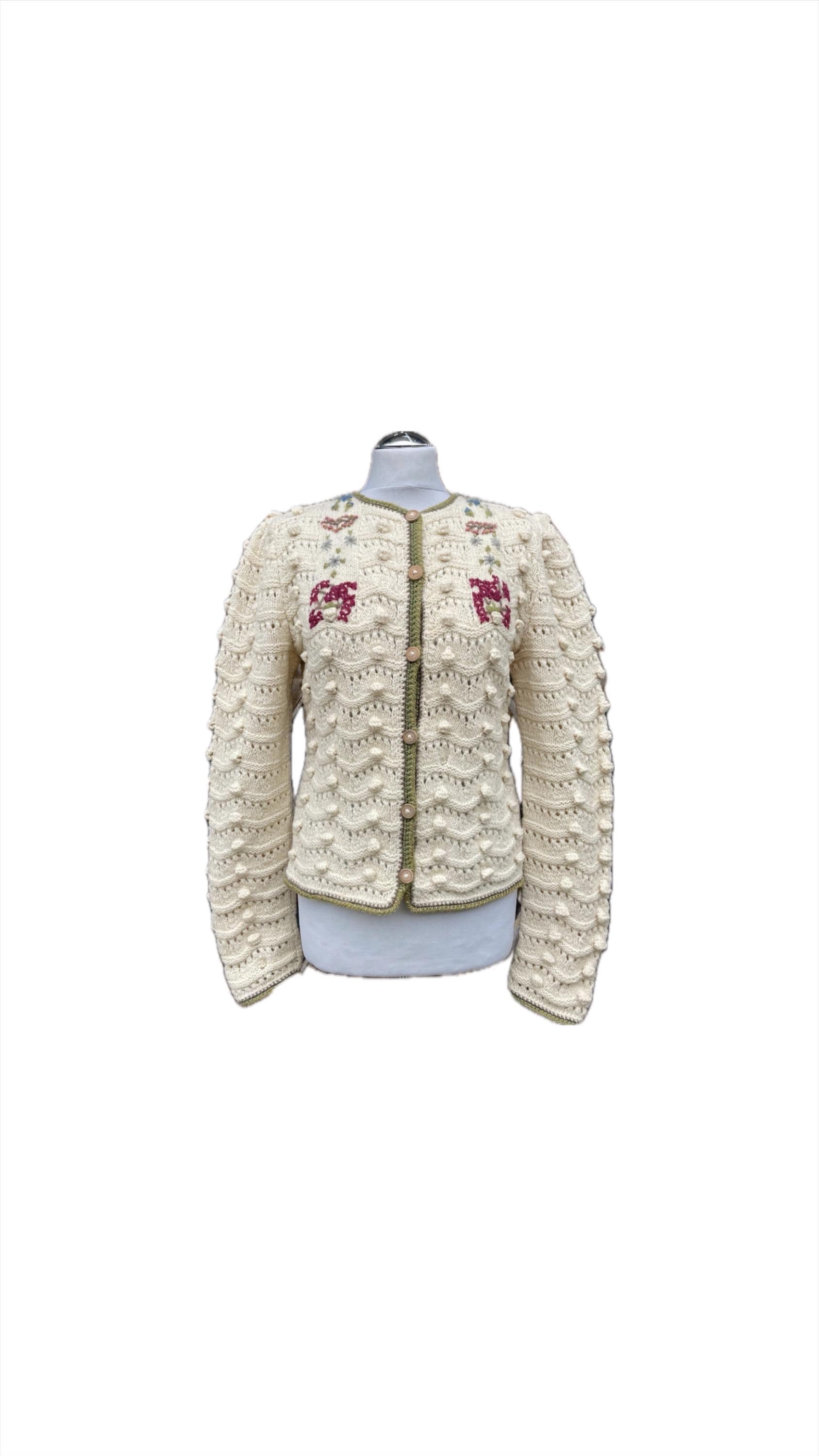 Wolkenstrickerヴィンテージニットカーディガン　white Wolkenstrickerヴィンテージニットカーディガン white