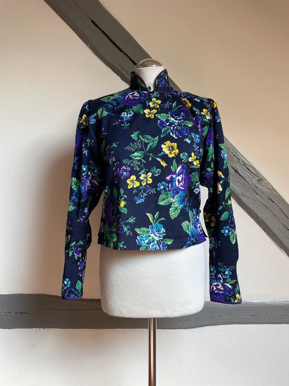 70s Kenzo Floral Blouse Wool Collector s Item Etsy UK