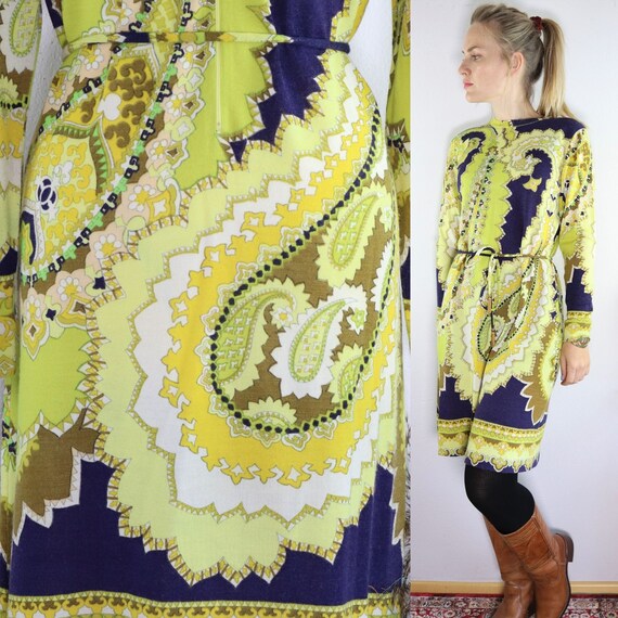 Rare Leonard Paris 60s wool dress