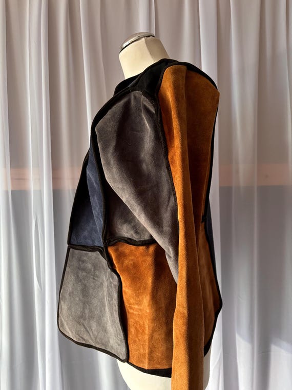 PATCHWORK LEATHER* Handmade leather jacket patchw… - image 7