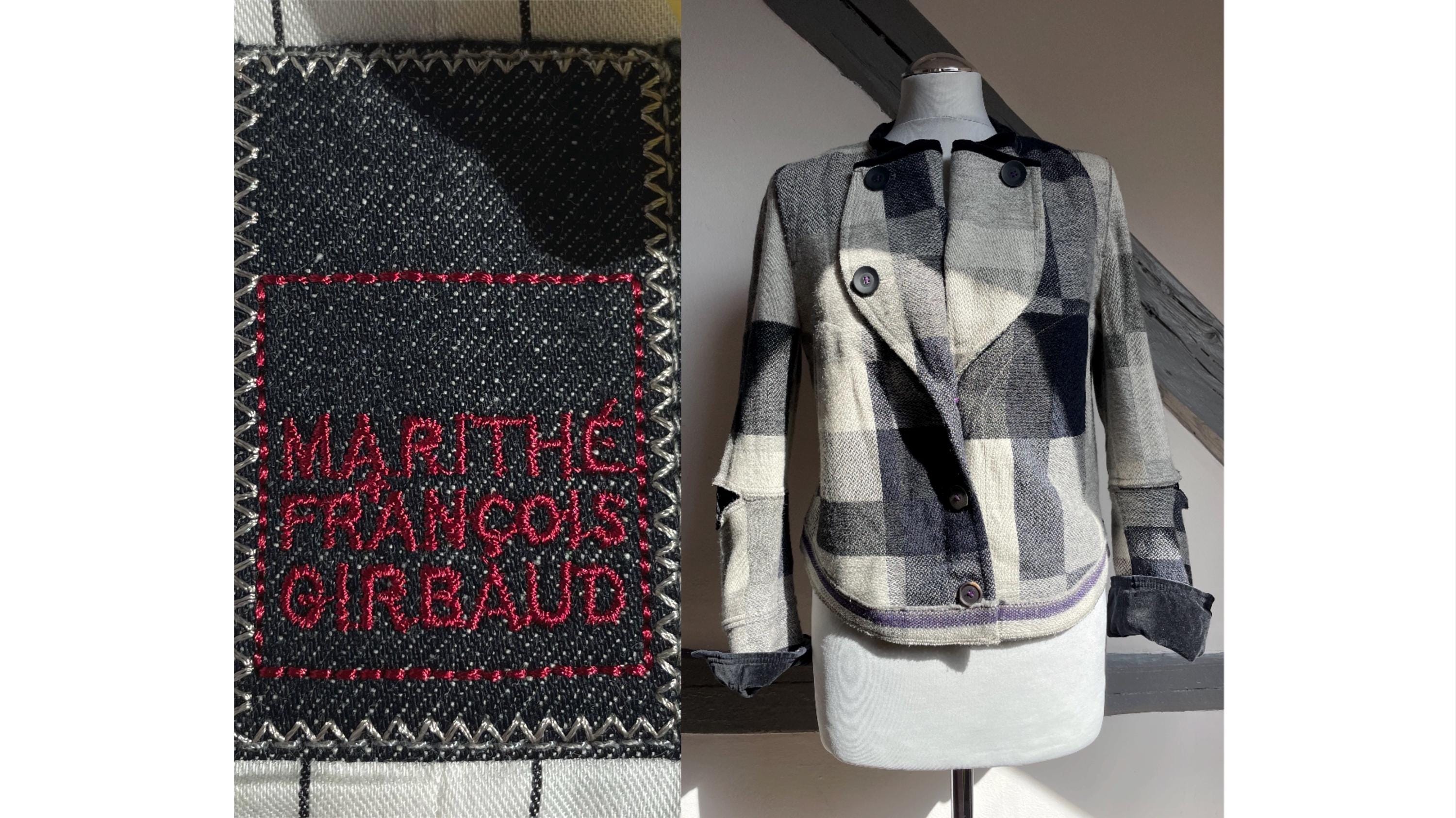 Veste à Carreaux Laine Bleue – Girbaud Taille S – Neuf Avec étiquettes – Style Décontracté