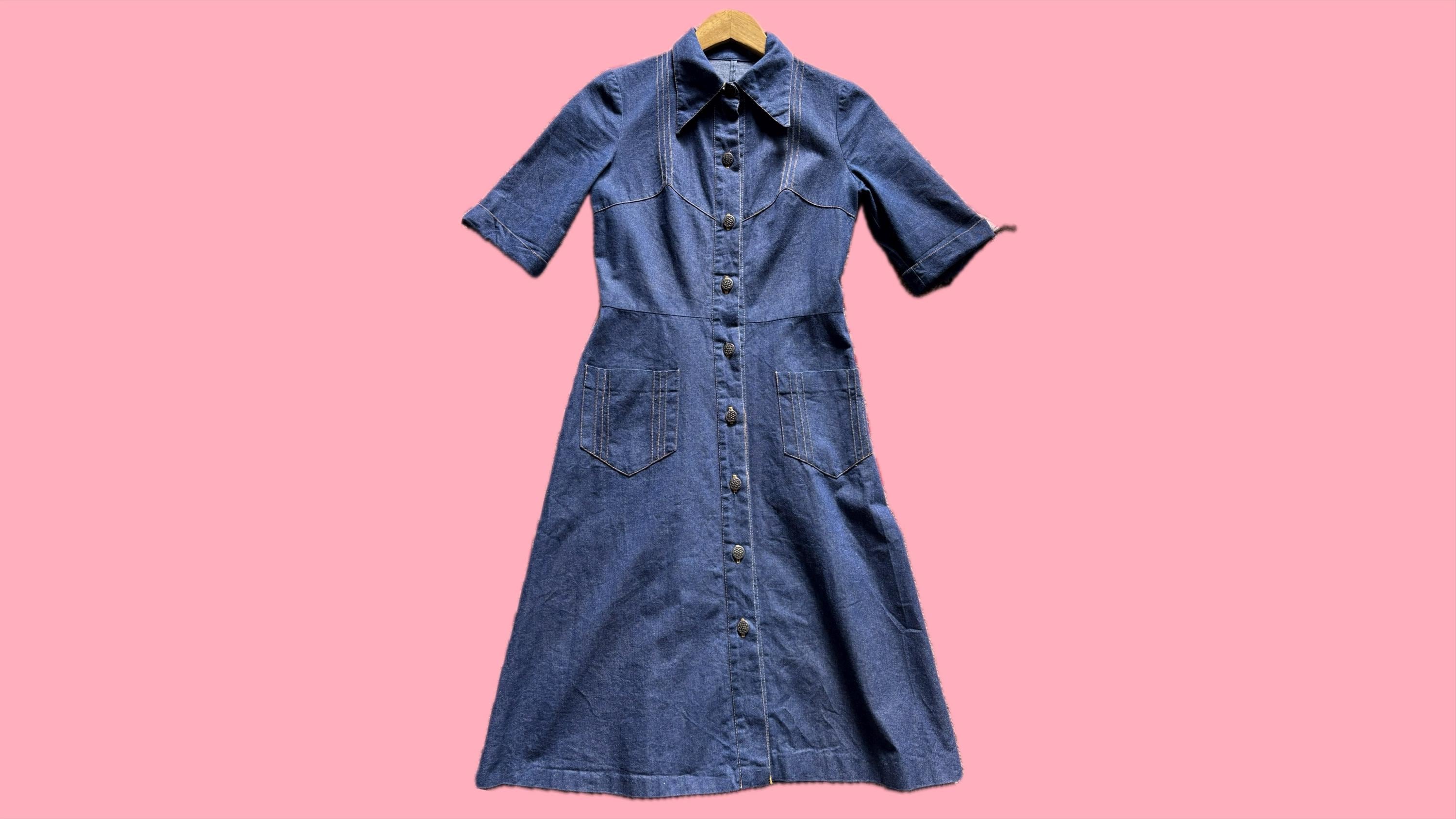 white christmas dresses Denim 3/4 Sleeve Tied V-Neck Pleated Mini Dress – Charming Charlie main image 0