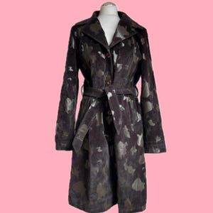 Cooler 90s Kuhfell Look Kunstledermantel
