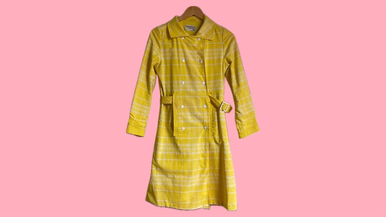 COURRÈGES* 70年代 クレージュ パリ ハイパーボール トレンチ コート 1971 番号付き 画像 1