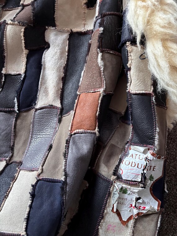 PATCHWORK LAMBSKIN* Handmade patchwork lambskin v… - image 19
