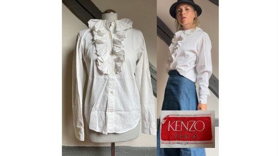 Kenzo ruffle shirt clearance