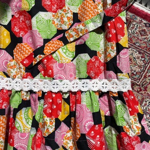 Bunter 70s Hippie Patchwork Rock Bild 9