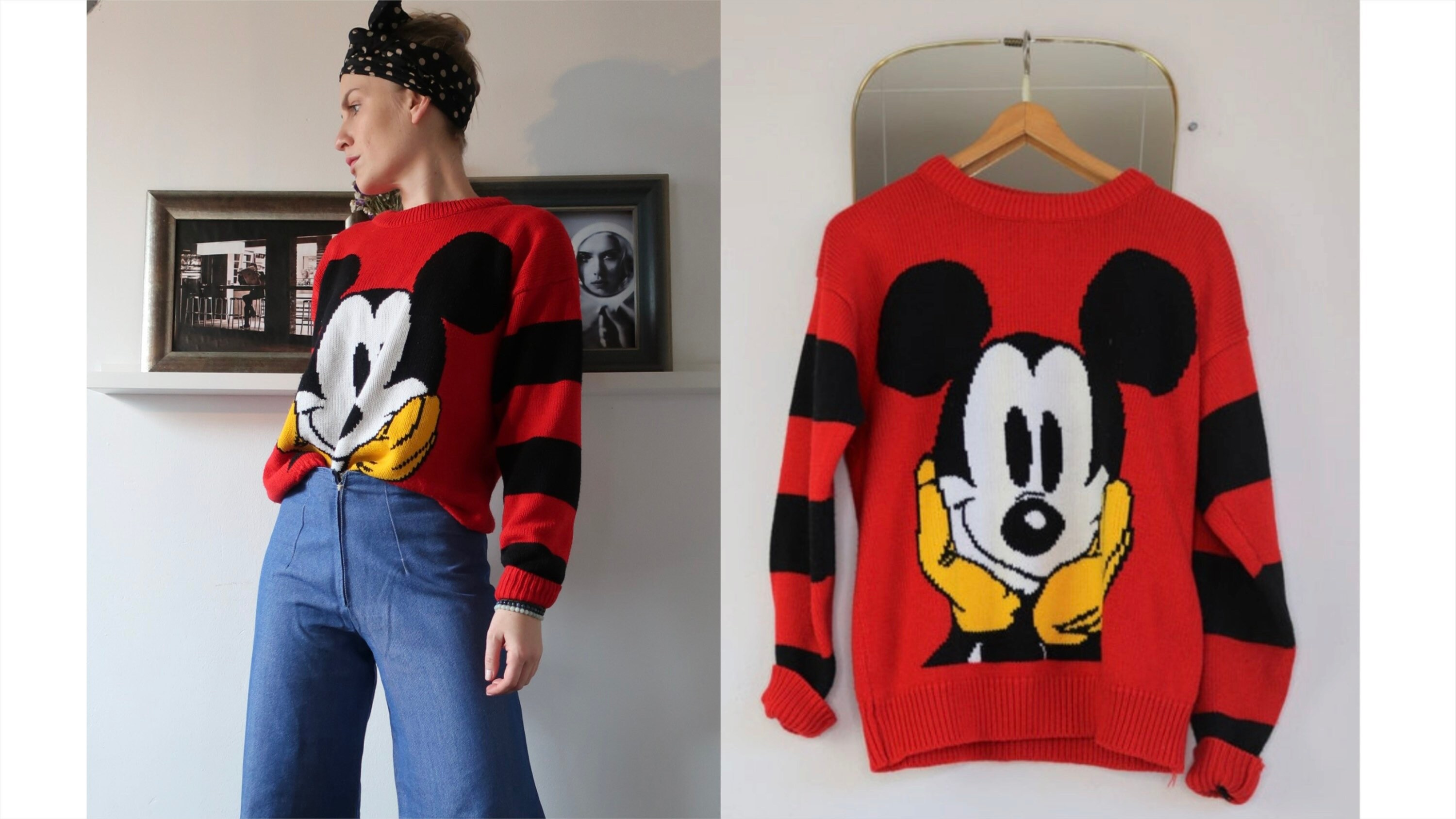 Mickey Mouse Sweater - Etsy Australia