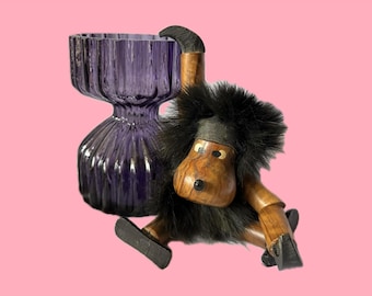 60s MID CENTURY TEAK* Teak Monkey Danish Design like Kay Bojesen