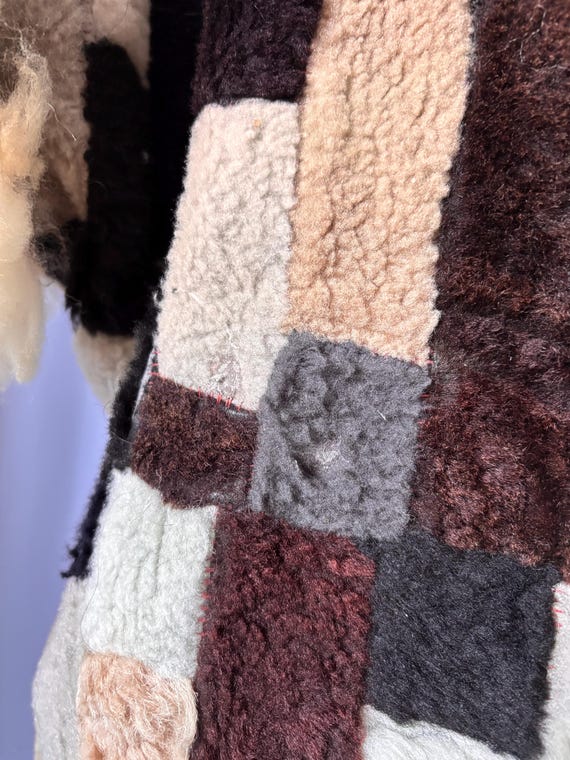 PATCHWORK LAMBSKIN* Handmade patchwork lambskin v… - image 20